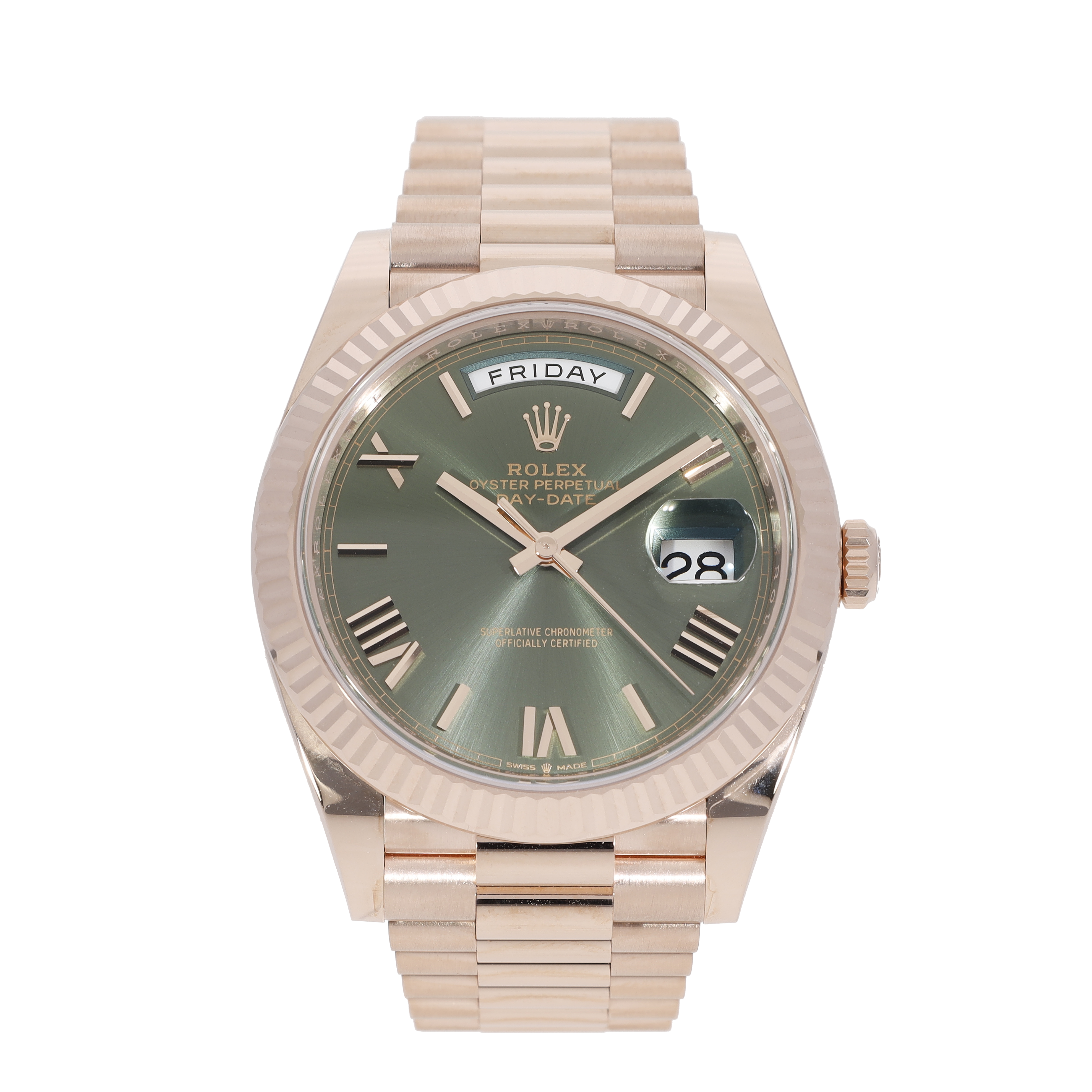 Rolex Daydate Rosegold- 228235 | Grün| 2025 | Neu | Fullset