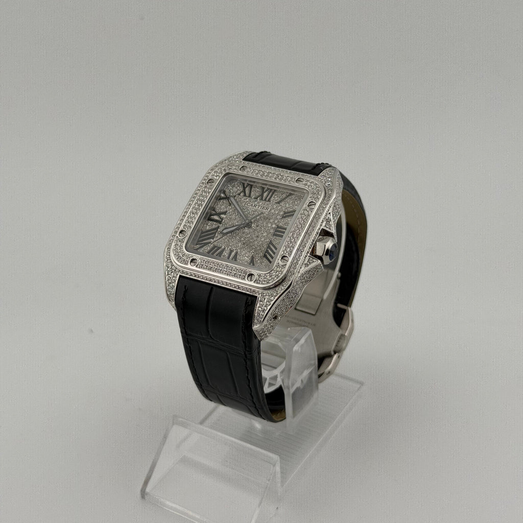 Cartier Santos XL  Iced Out 
