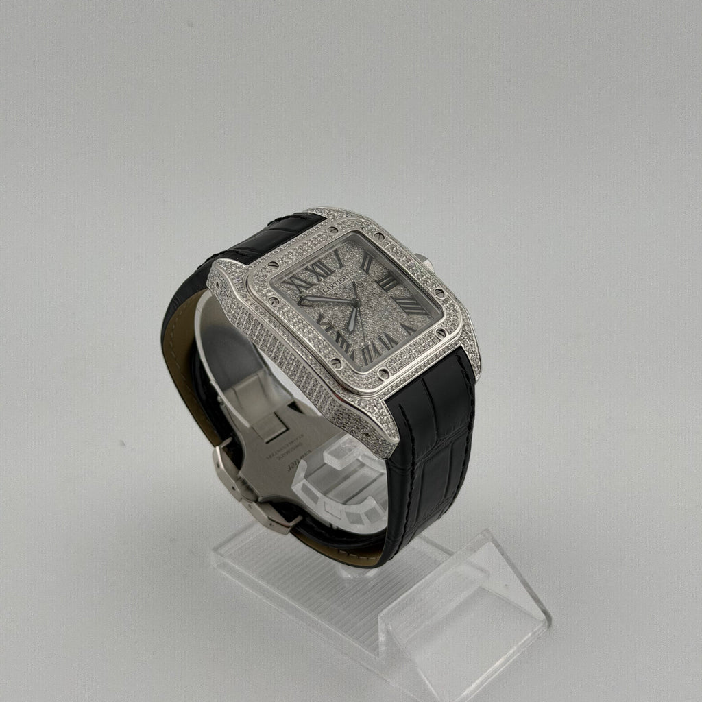 Cartier Santos XL  Iced Out 