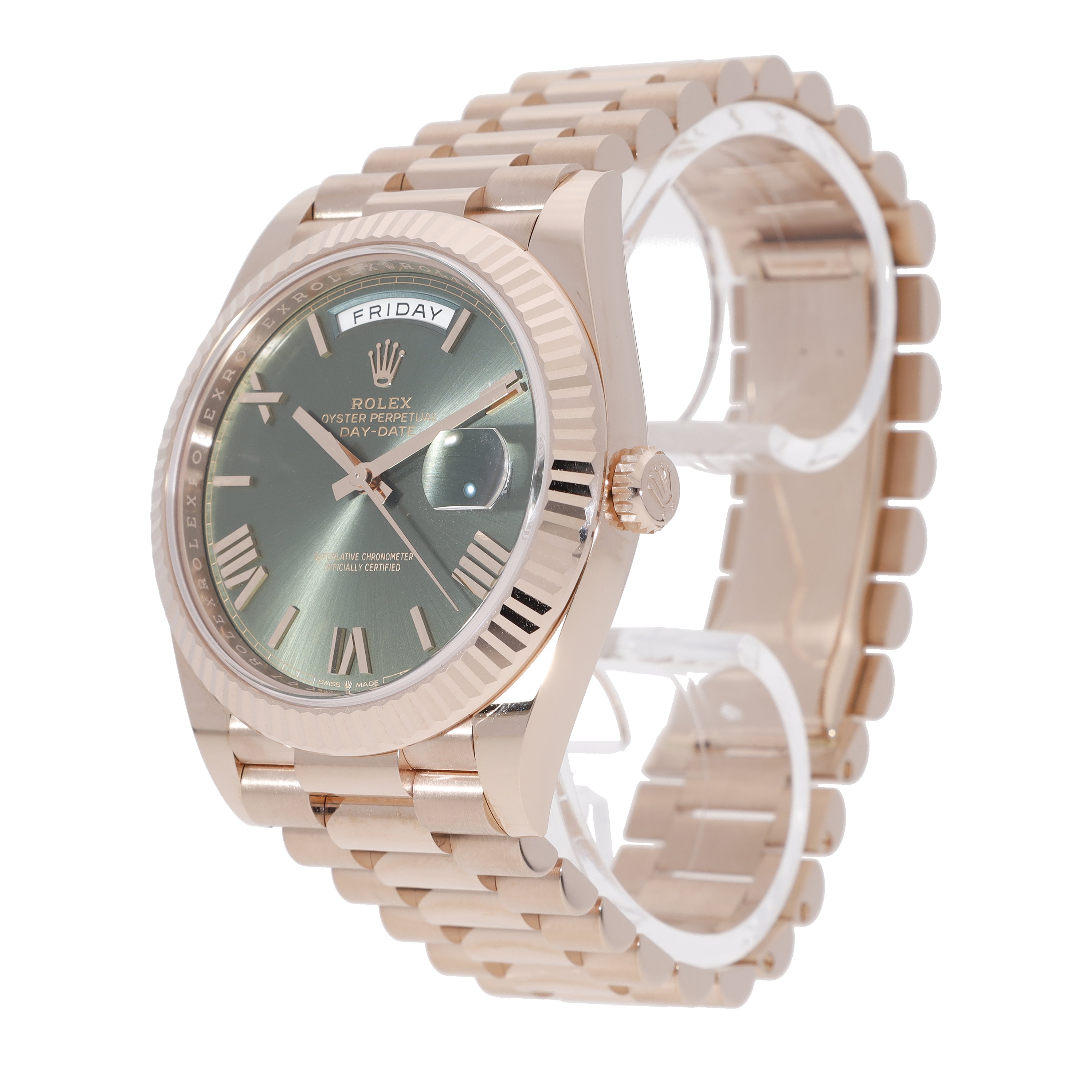 Rolex Daydate Rosegold- 228235 | Grün| 2025 | Neu | Fullset